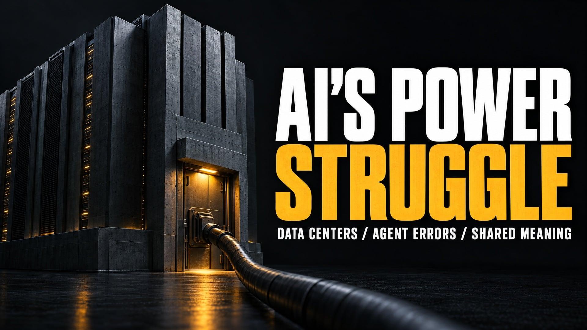 AI Power Struggles: Data Centers, Agent Errors and Shared Meaning