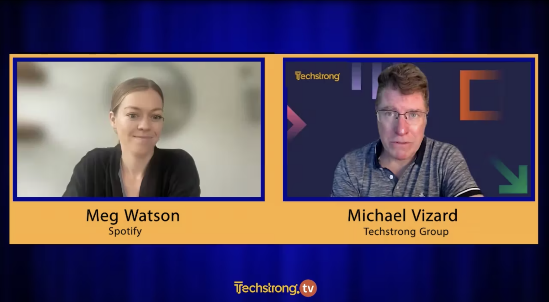 Backstage Meg Watson, Spotify Techstrong TV