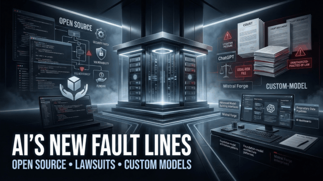 Open Source Under Pressure | AI Lawsuits Mount | Mistral Lets Enterprises Build Their Own Models