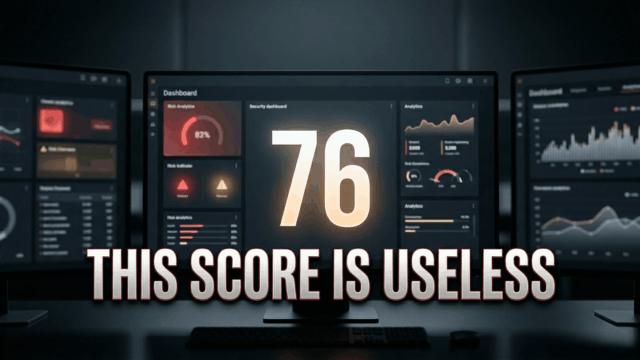 Why Cybersecurity Risk Scores Often Mean Nothing