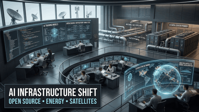 AI Pressures Open Source, Tests Google’s Energy Strategy and Fuels Amazon’s Satellite Ambitions
